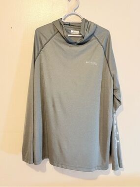 Columbia Grey Hooded Long Sleeve Pullover